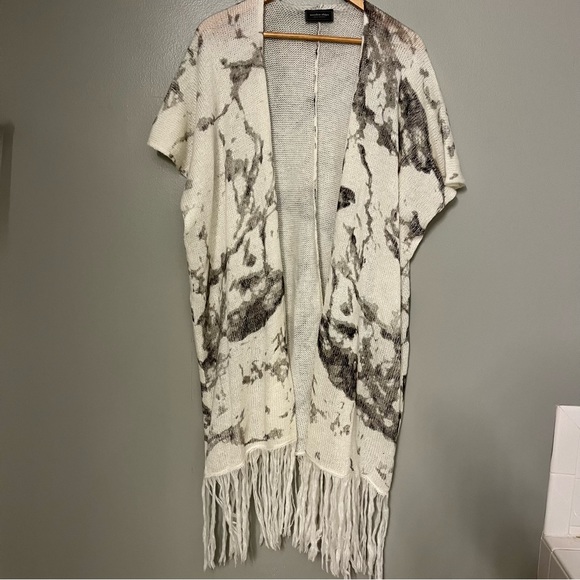 Wooden Ships Paola Buendia Boho Open Front Duster Cardigan Mohair Wool S/M - Picture 5 of 12